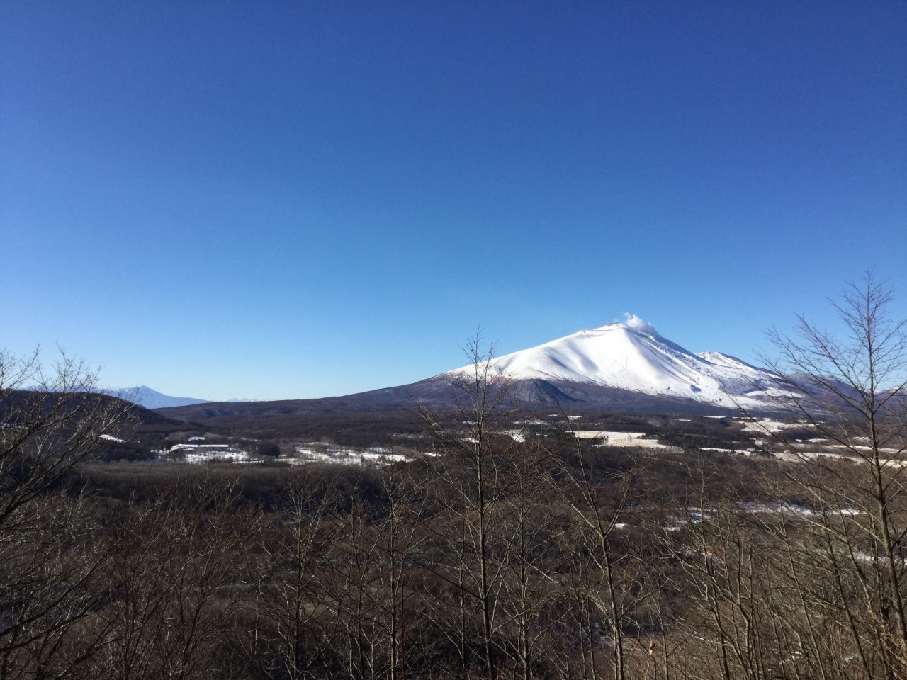駒髪山からの浅間山