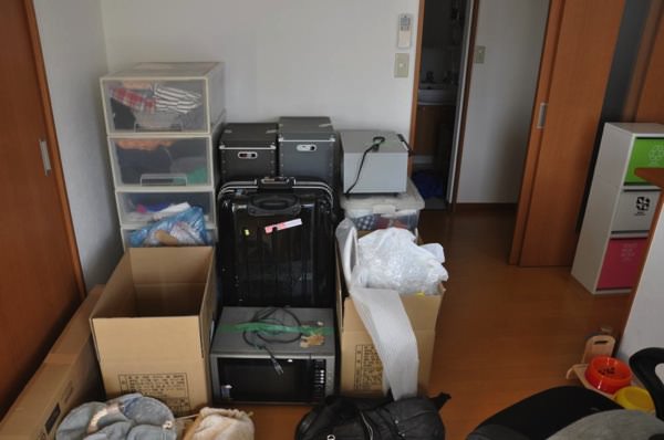 引っ越しの荷造り