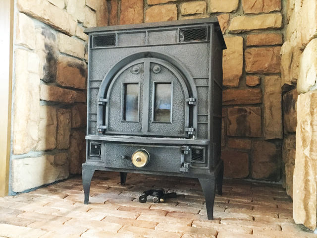 薪ストーブの撤去