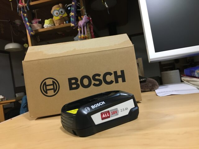 BOSCHのリチウムイオンバッテリーの交換