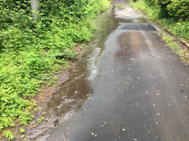 配水管の漏水再び