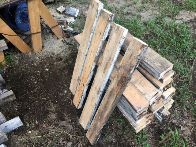 木材の塗装剥がし