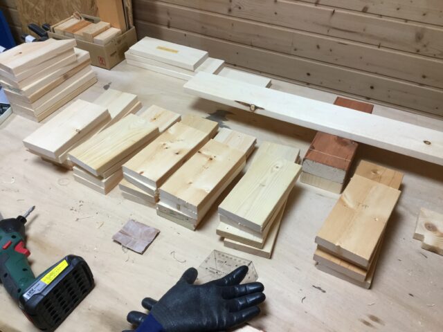 リビングの手作りキャットタワー