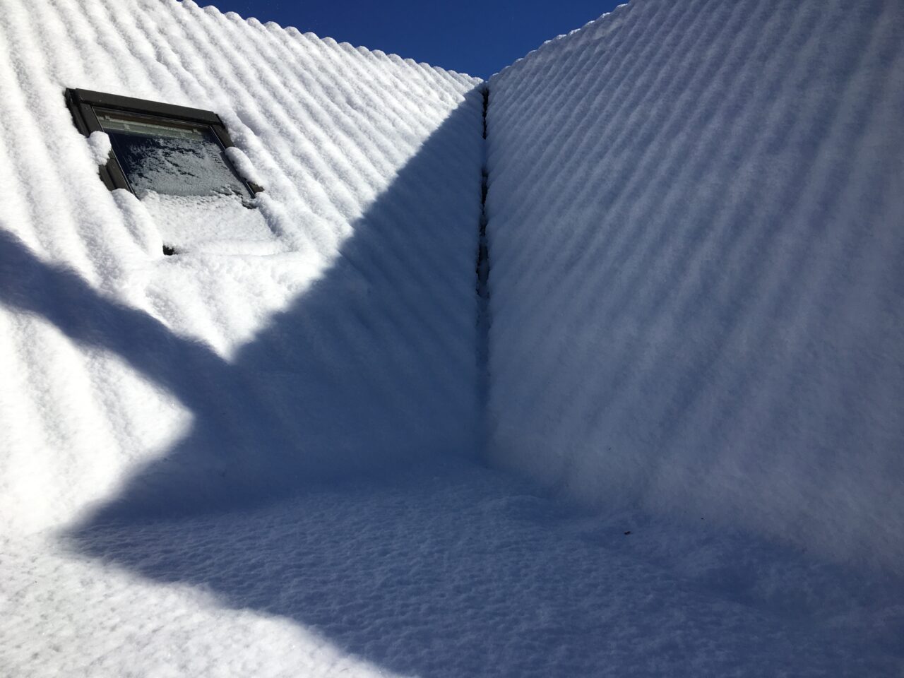 連日の積雪と屋根の雪下ろし