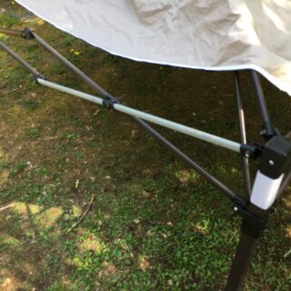 タープテントの折れたフレームを交換