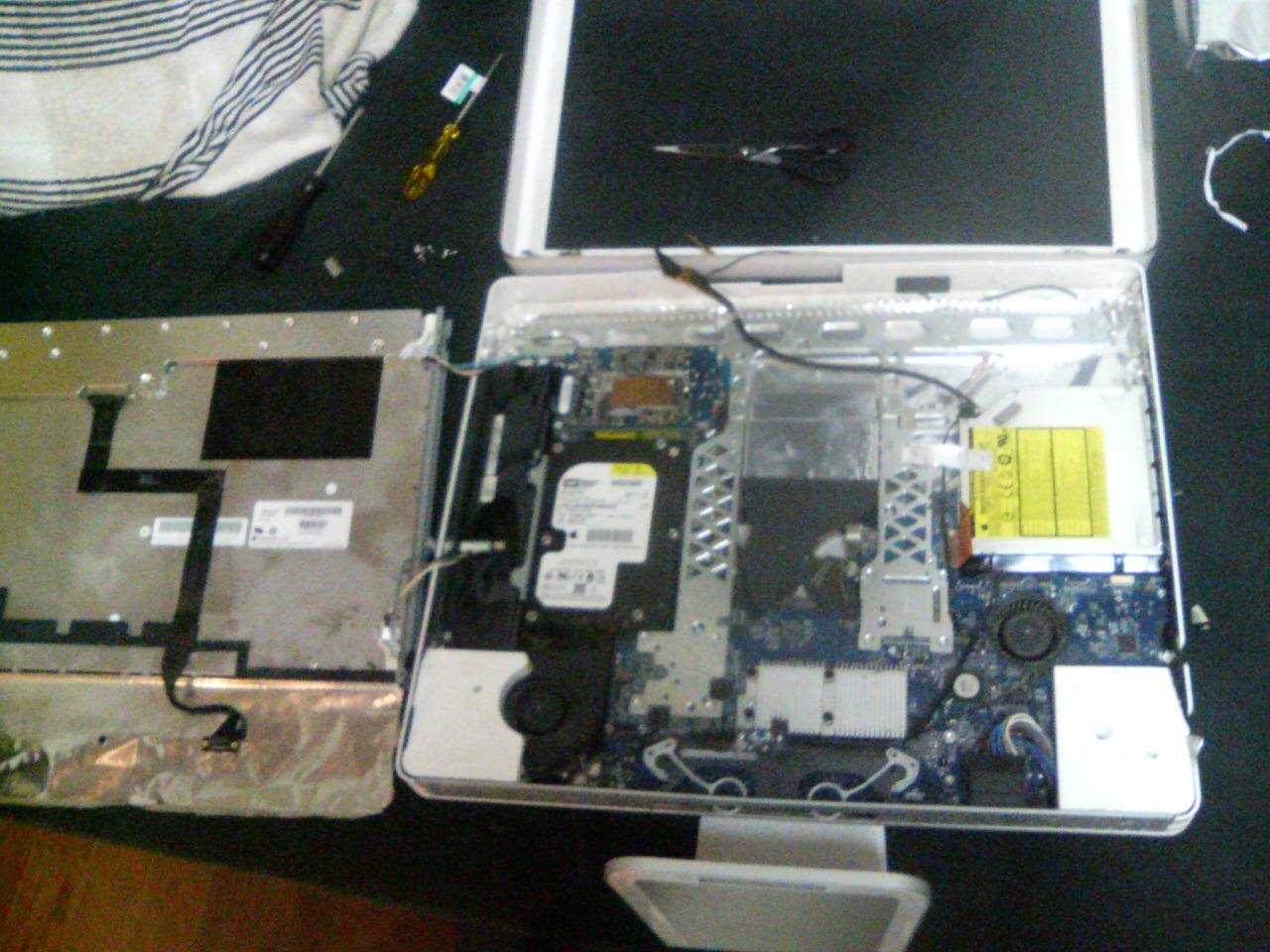 iMac G5のハードディスクドライブが壊れたので交換した